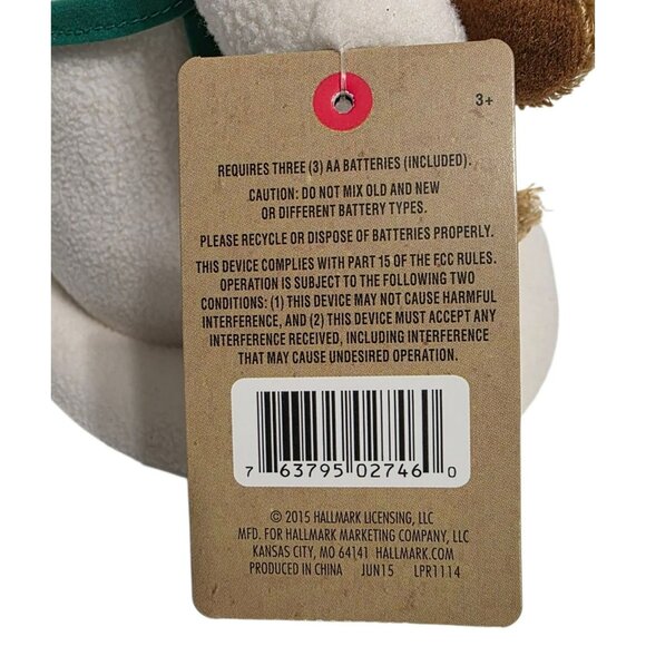 Hallmark 2015 Snowman Plush Time For Cookies Dog Music Motion Holiday Jingle Pal - Picture 10 of 13